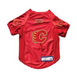 Calgary Flames Pet Jersey Stretch Size L