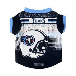 Tennessee Titans Pet Performance Tee Shirt Size L