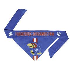 Kansas Jayhawks Pet Bandanna Size S