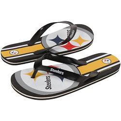 Pittsburgh Steelers Flip Flop - Youth Unisex Big Logo (1 Pair) - XL