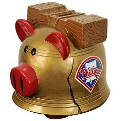 Forever Collectibles Philadelphia Phillies Piggy Bank - Thematic Small CO