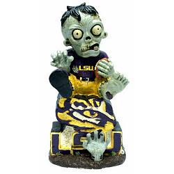 LSU Tigers Zombie Figurine - On Logo w/Football CO