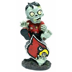 Louisville Cardinals Zombie Figurine On Logo with Football