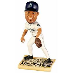 Seattle Mariners Felix Hernandez Bobblehead with Newspaper Base  CO