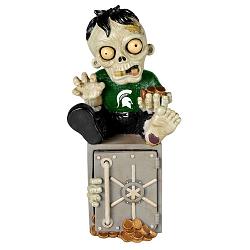 Michigan State Spartans Zombie Figurine Bank