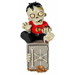 Chicago Blackhawks Zombie Figurine Bank