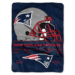 New England Patriots Blanket 60x80 Raschel Prestige Design