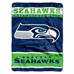 Seattle Seahawks Blanket 60x80 Raschel 12th Man Design