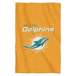 Miami Dolphins Blanket 54x84 Sweatshirt Script Design