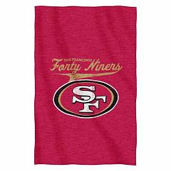 San Francisco 49ers Blanket 54x84 Sweatshirt Script Design