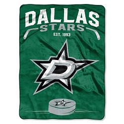 Dallas Stars Blanket 60x80 Raschel Inspired Design -
