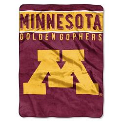 Minnesota Golden Gophers Blanket 60x80 Raschel Basic Design by Northwest Company