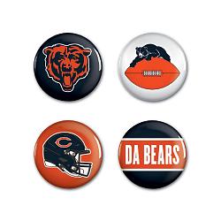 Chicago Bears Buttons 4 Pack