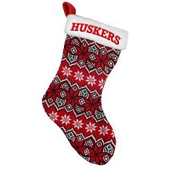 Nebraska Cornhuskers Knit Holiday Stocking - 2015