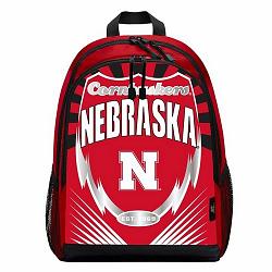 Nebraska Cornhuskers Backpack Lightning Style