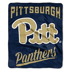 Pittsburgh Panthers Blanket 50x60 Raschel Alumni Design