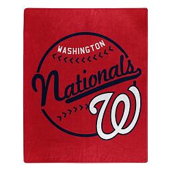 Washington Nationals Blanket 50x60 Raschel Moonshot Design