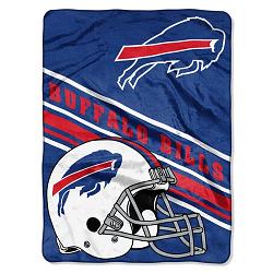 Buffalo Bills Blanket 60x80 Raschel Slant Design