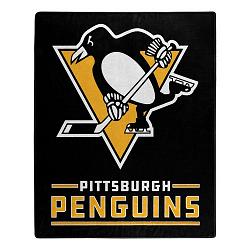Pittsburgh Penguins Blanket 50x60 Raschel Interference Design by Northwest Company