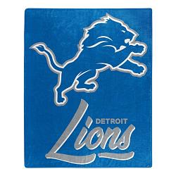 Northwest Company Detroit Lions Blanket 50x60 Raschel Signature Design