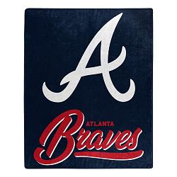 Atlanta Braves Blanket 50x60 Raschel Signature Design by Northwest Company