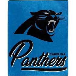 Carolina Panthers Blanket 50x60 Raschel Signature Design