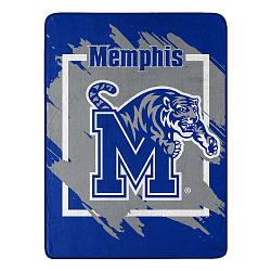 Memphis Tigers Blanket 46x60 Micro Raschel Dimensional Design Rolled