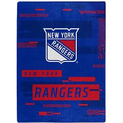 New York Rangers Blanket 60x80 Raschel Digitize Design