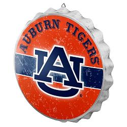 Forever Collectibles Auburn Tigers Sign Bottle Cap Style Distressed