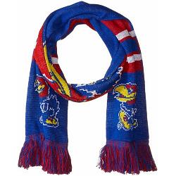 Kansas Jayhawks Scarf Colorblock Big Logo Design