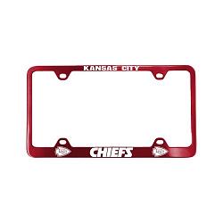 Kansas City Chiefs License Plate Frame Laser Cut Red