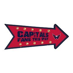 Washington Capitals Sign Running Light Marquee