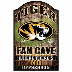 Missouri Tigers Sign 11x17 Wood Fan Cave Design