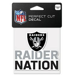 Las Vegas Raiders Decal 4x4 Perfect Cut Color Slogan