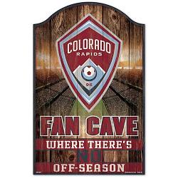 Colorado Rapids Sign 11x17 Wood Fan Cave Design by Wincraft
