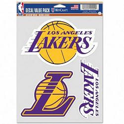 Los Angeles Lakers Decal Multi Use Fan 3 Pack