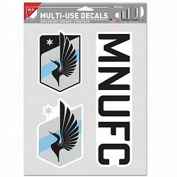 Minnesota United FC Decal Multi Use Fan 3 Pack