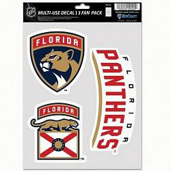 Florida Panthers Decal Multi Use Fan 3 Pack