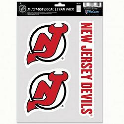 New Jersey Devils Decal Multi Use Fan 3 Pack