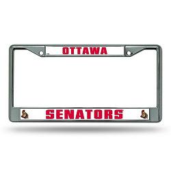 Ottawa Senators License Plate Frame Chrome