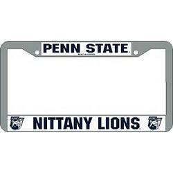 Penn State Nittany Lions License Plate Frame Chrome