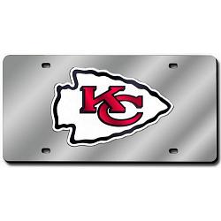 Kansas City Chiefs License Plate Laser Cut Silver
