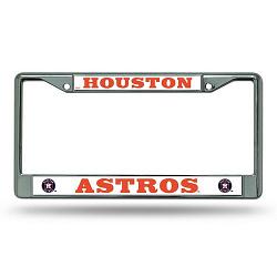 Houston Astros License Plate Frame Chrome