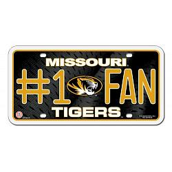 Missouri Tigers License Plate #1 Fan