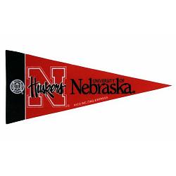 Nebraska Cornhuskers Pennant Mini Single Script Logo CO