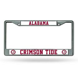 Alabama Crimson Tide License Plate Frame Chrome by Rico Industries