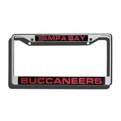 Tampa Bay Buccaneers License Plate Frame Laser Cut Chrome