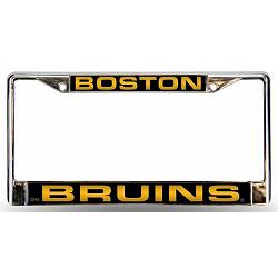 Boston Bruins Laser Cut Chrome License Plate Frame