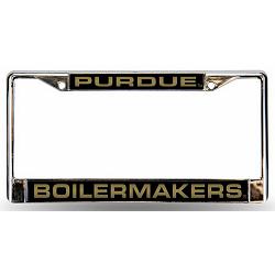 Purdue Boilermakers License Plate Frame Laser Cut Chrome