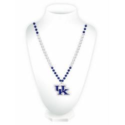 Kentucky Wildcats Beads with Medallion Mardi Gras Style